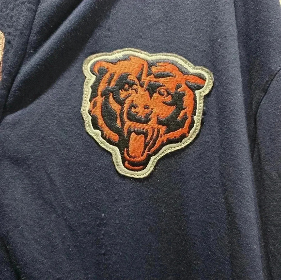 Fanatics Chicago Bears Varsity Zip Up Men's XXL Blue - Picture 2 of 6